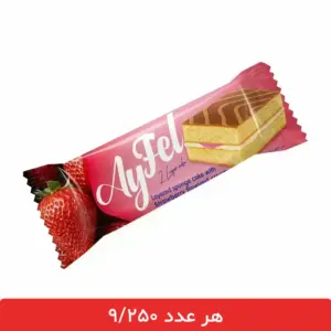 کیک لایه ای با طعم توت فرنگی ژیلداس - 36 عددی