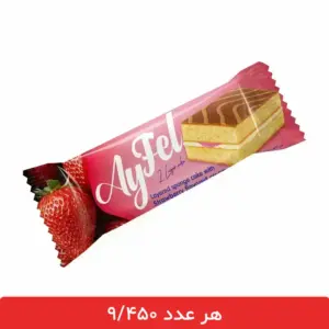 کیک لایه ای با طعم توت فرنگی ژیلداس - 36 عددی
