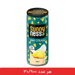 آبمیوه آناناس نارگیل سانی نس قوطی 240 میلی لیتری - 12 عددی