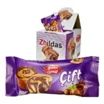 کیک دوقلوی دو رنگ با کرم کاکائو - 24 عددی