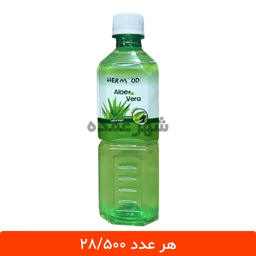 hermood aloevera نوشیدنی آلوئه ورا هرمود 500 میلی لیتری - 6 عددی
