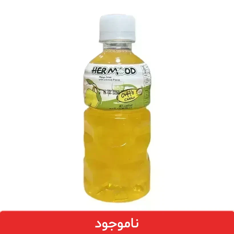 hermood anbe3 آبمیوه انبه با تکه های نارگیل هرمود - 6 عددی