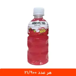 آبمیوه توت فرنگی با تکه های نارگیل هرمود - 6 عددی