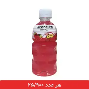 آبمیوه توت فرنگی با تکه های نارگیل هرمود - 6 عددی