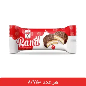 بیسکوئیت والس دو قلو با طعم توت فرنگی آدرین - بسته 36 عددی